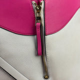 Loewe Pink/White Leather M Hammock Bag