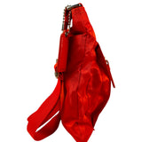 Coach Red/Orange Nylon Getaway Signature File Crossbody