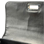 Chanel Black Leather Mademoiselle Accordion Flap Bag 2000