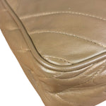 Chanel Tan Beige Chevron Leather Camera Case