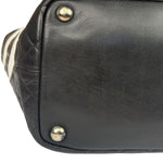 Chanel Black Quilted Leather Ligne Cambon Tote Bag 2004