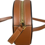 Celine Cuir Triomphe Oval Crossbody Brown