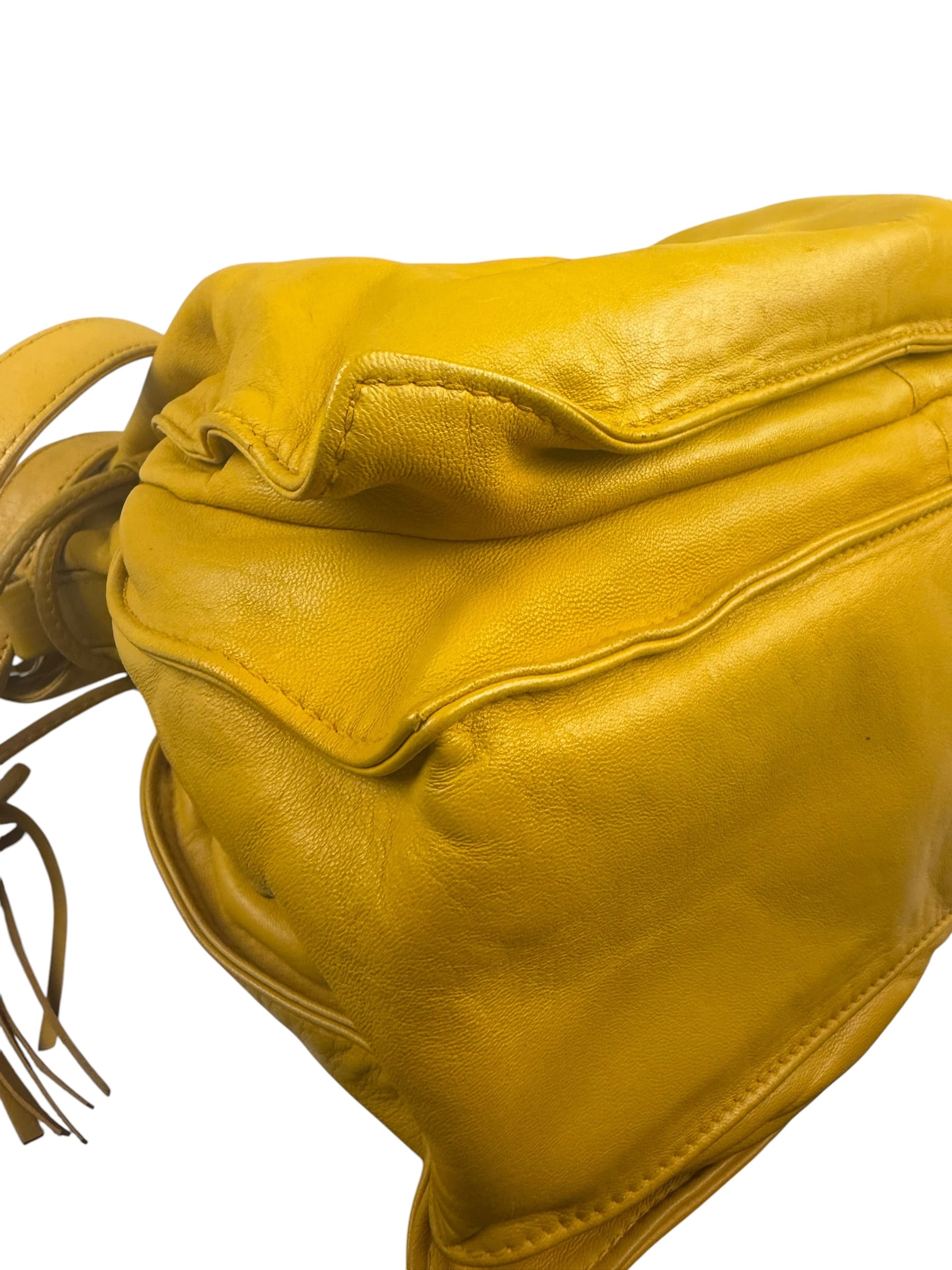 Loewe Vintage Yellow Leather Flamenco Tote Bag