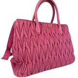 Miu Miu Pink Nappa Leather 2Way Tote Bag