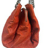 Chanel Red Caviar Quilted Small Frame Shoulder Bag 2011