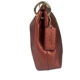Coach Metallic Currant Leather Charley Crossbody