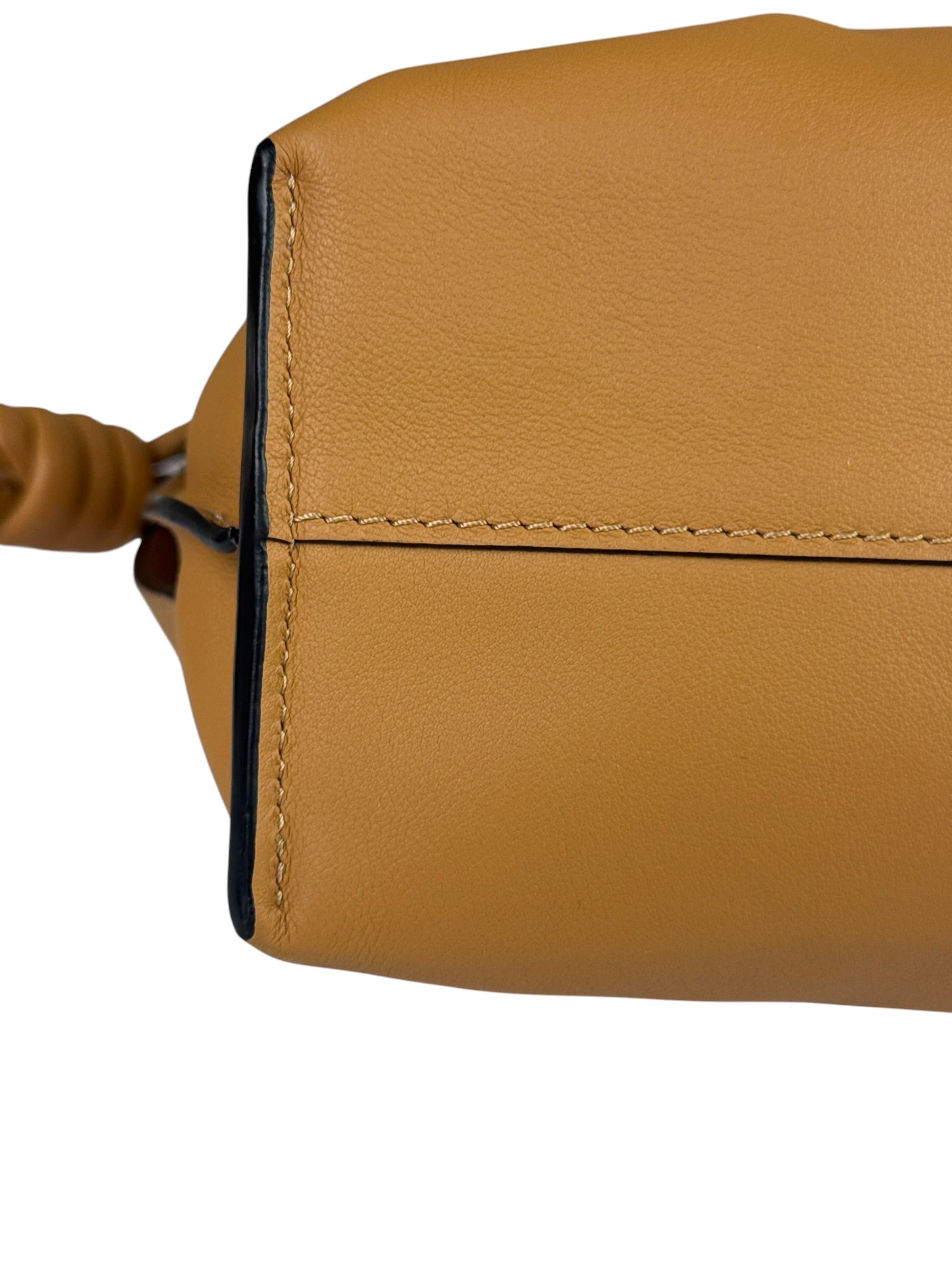 Loewe Brown Leather Flamenco Shoulder Bag