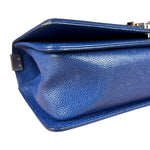 Chanel Blue Chevron Caviar Medium Boy Bag 2019