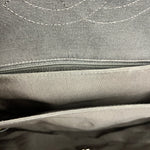 Chanel Quilted Two Tone Leather Flap Bag White