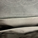 Chanel Quilted Two Tone Leather Flap Bag White