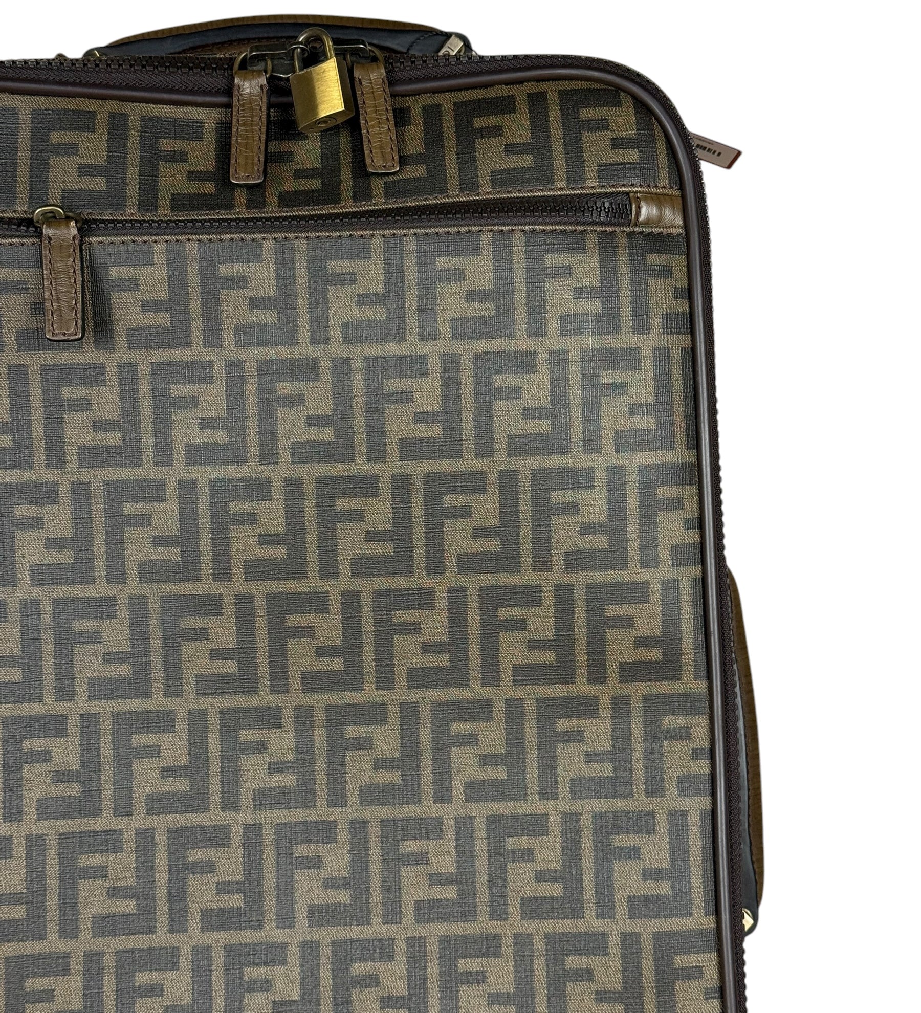 Fendi Vintage Zucca Coated Roller Luggage