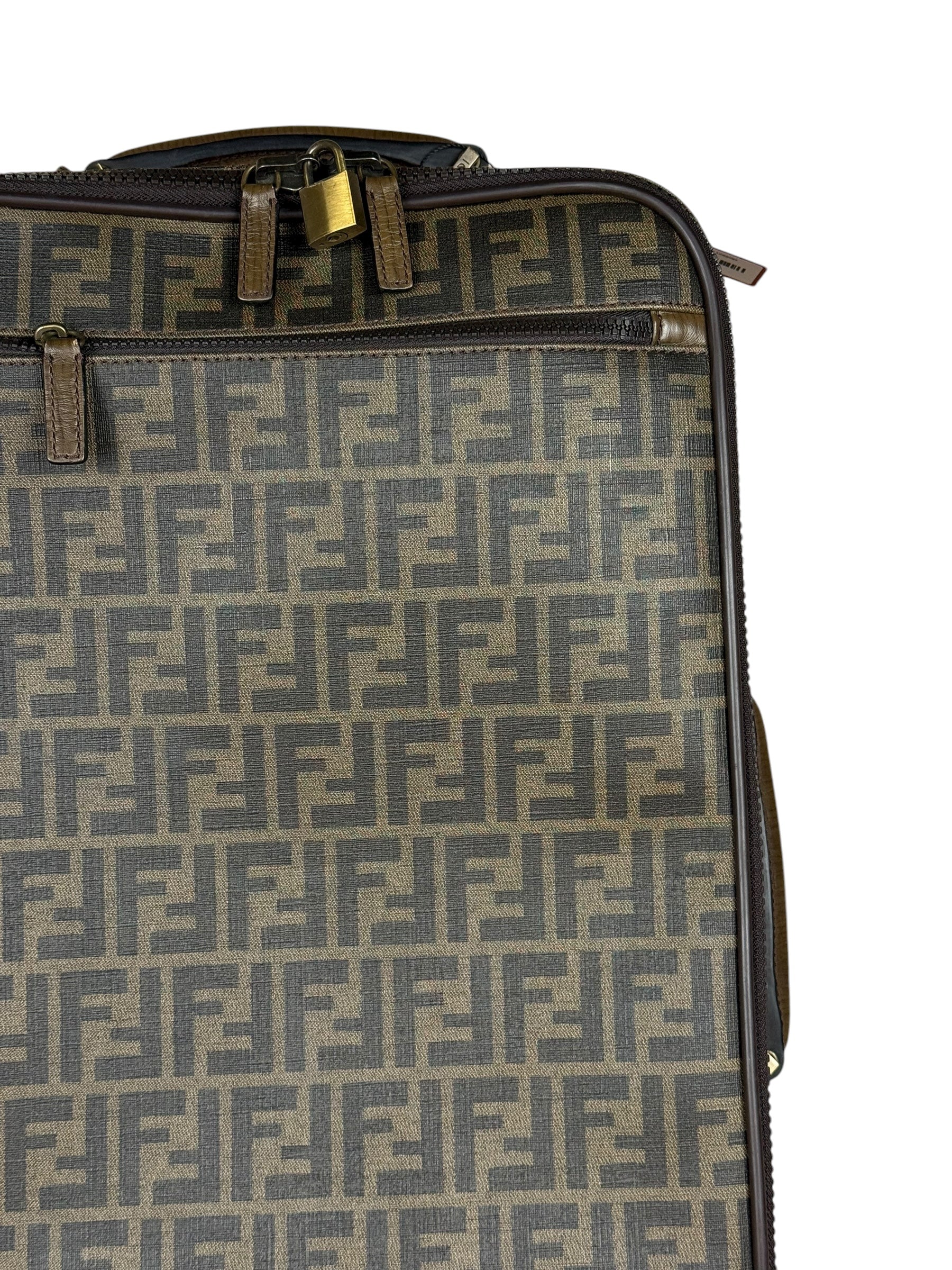 Fendi Vintage Zucca Coated Roller Luggage