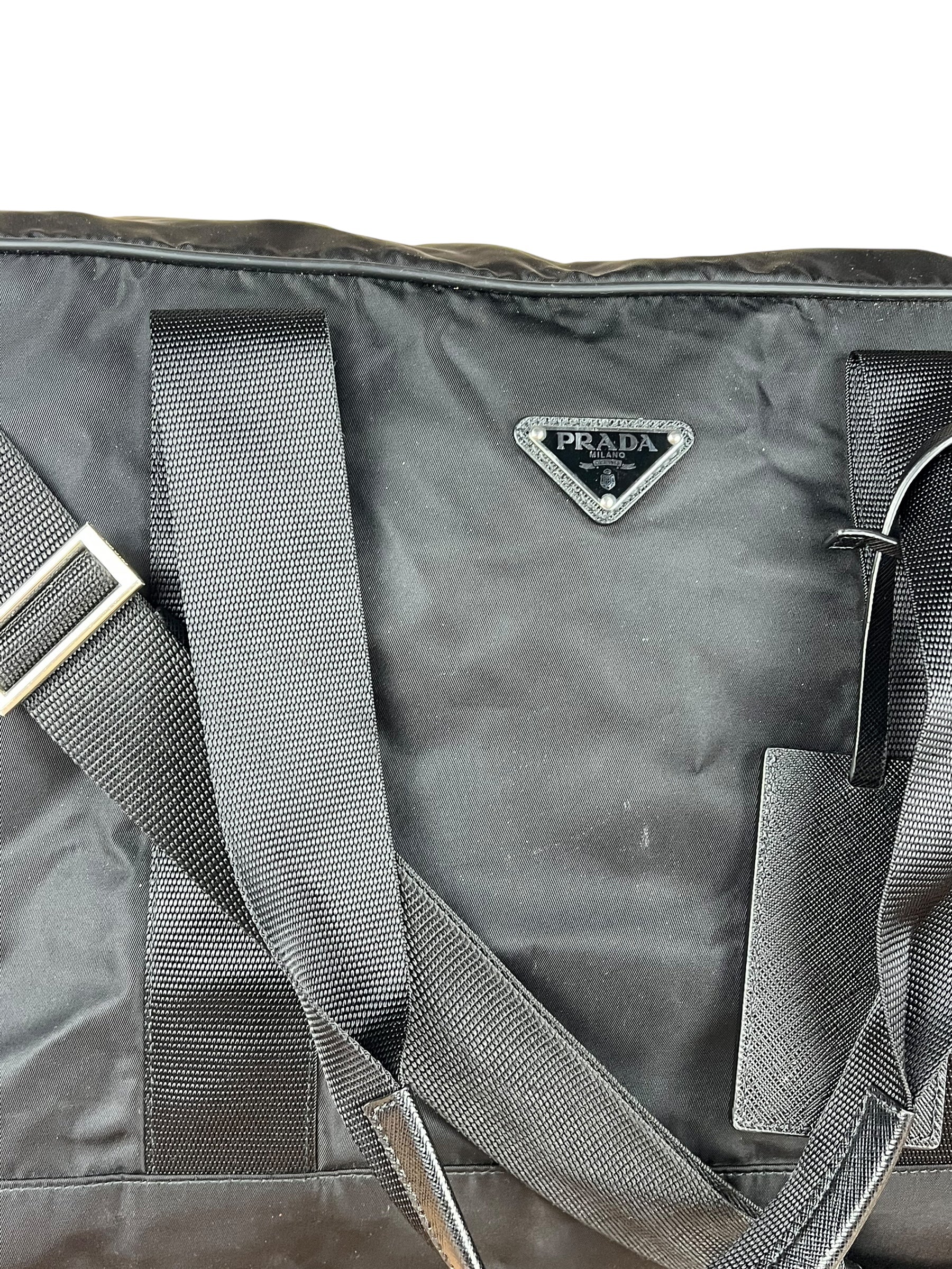 Prada Nylon Duffle Bag Black