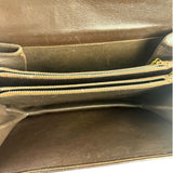 Celine Horse Carriage Dark Brown Leather Shoulder Bag