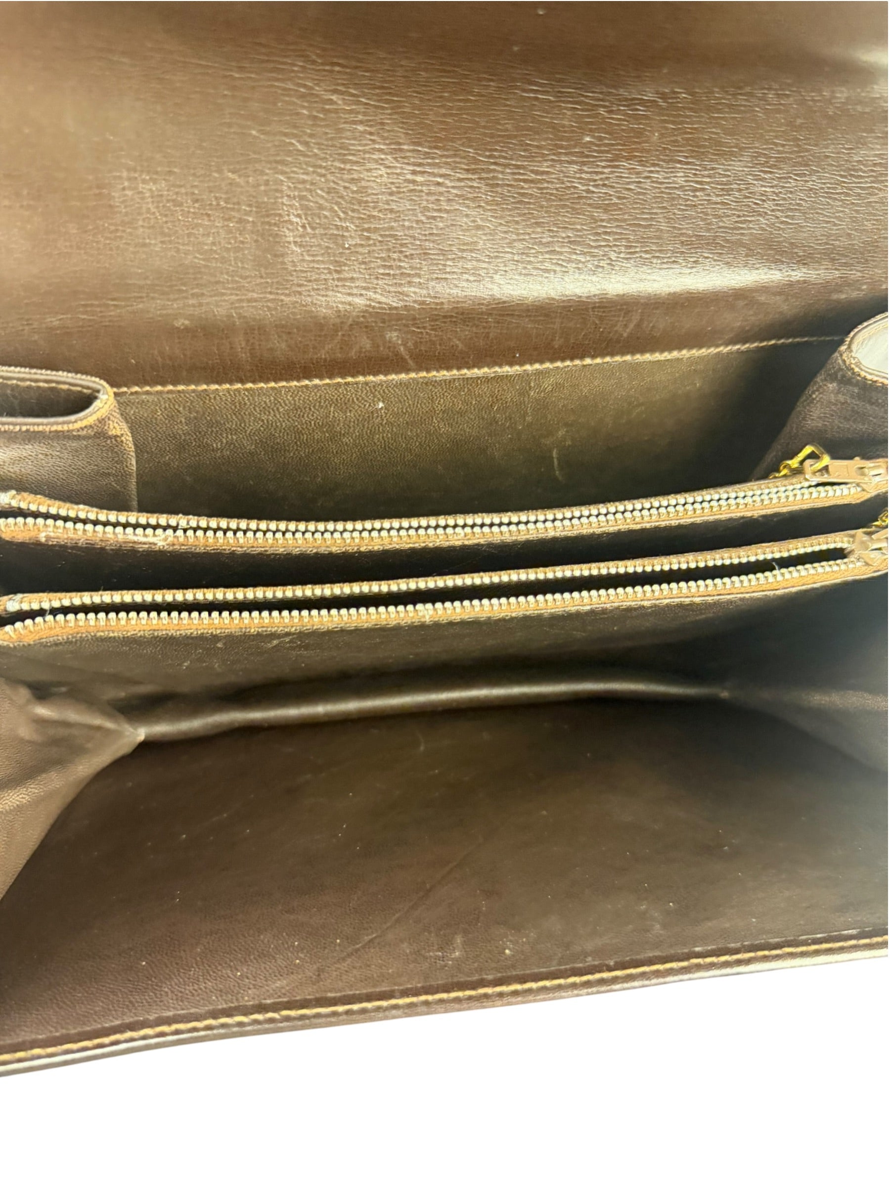 Celine Horse Carriage Dark Brown Leather Shoulder Bag