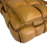 Bottega Veneta Honey Brown Leather Intrecciato Flap Bag