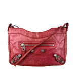 Balenciaga Fuchsia Leather Le City Crossbody