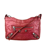 Balenciaga Fuchsia Leather Le City Crossbody