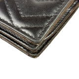 Gucci Black Leather Marmont Card Case Wallet