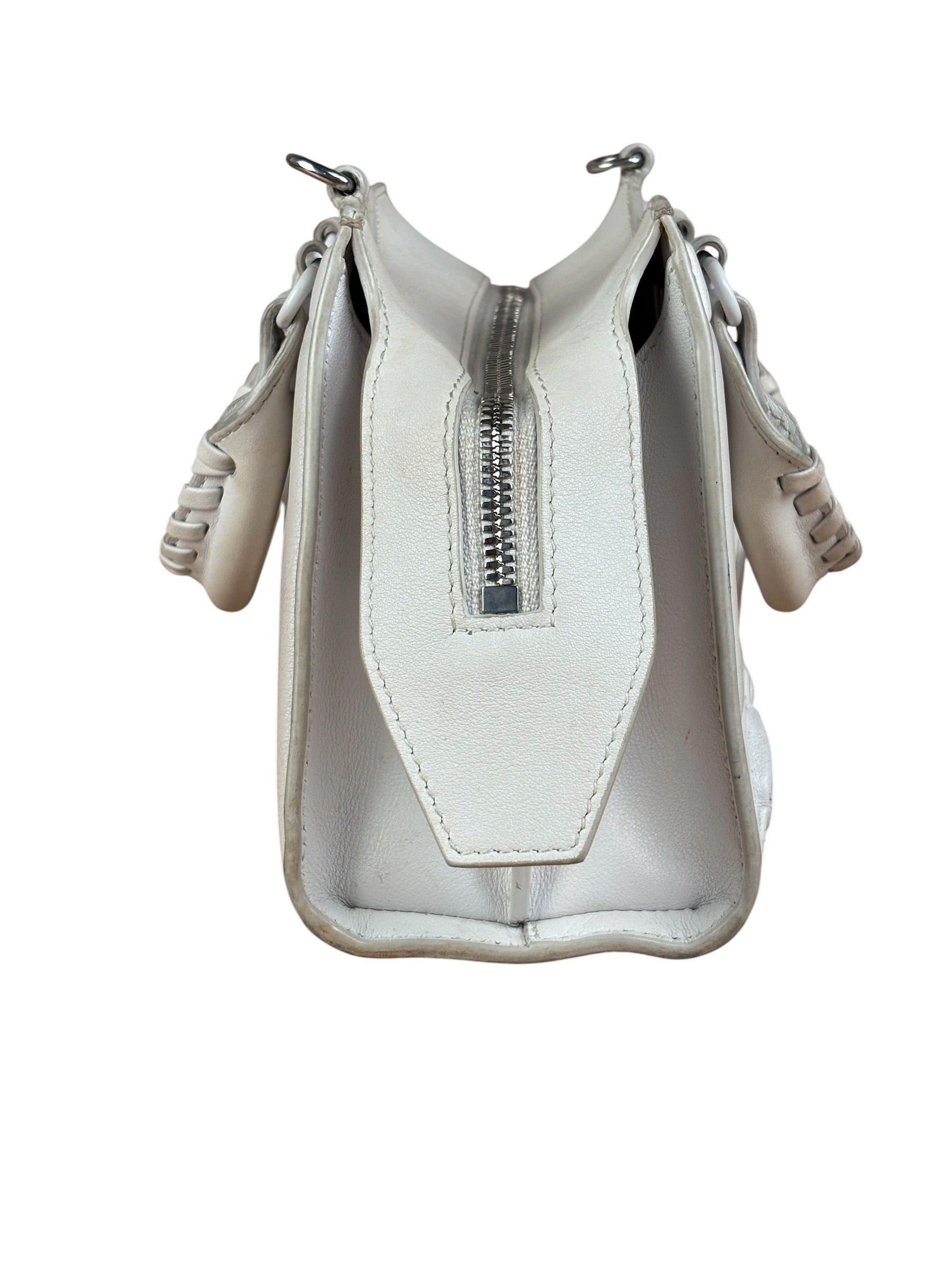 Balenciaga White Leather Neo Classic Le City Two-Way Bag