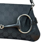 Gucci Black Tom Ford Horsebit Shoulder Bag
