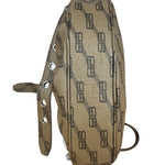 Balenciaga BB Brown Coated Canvas Monogram Le Cagole Shoulder Bag