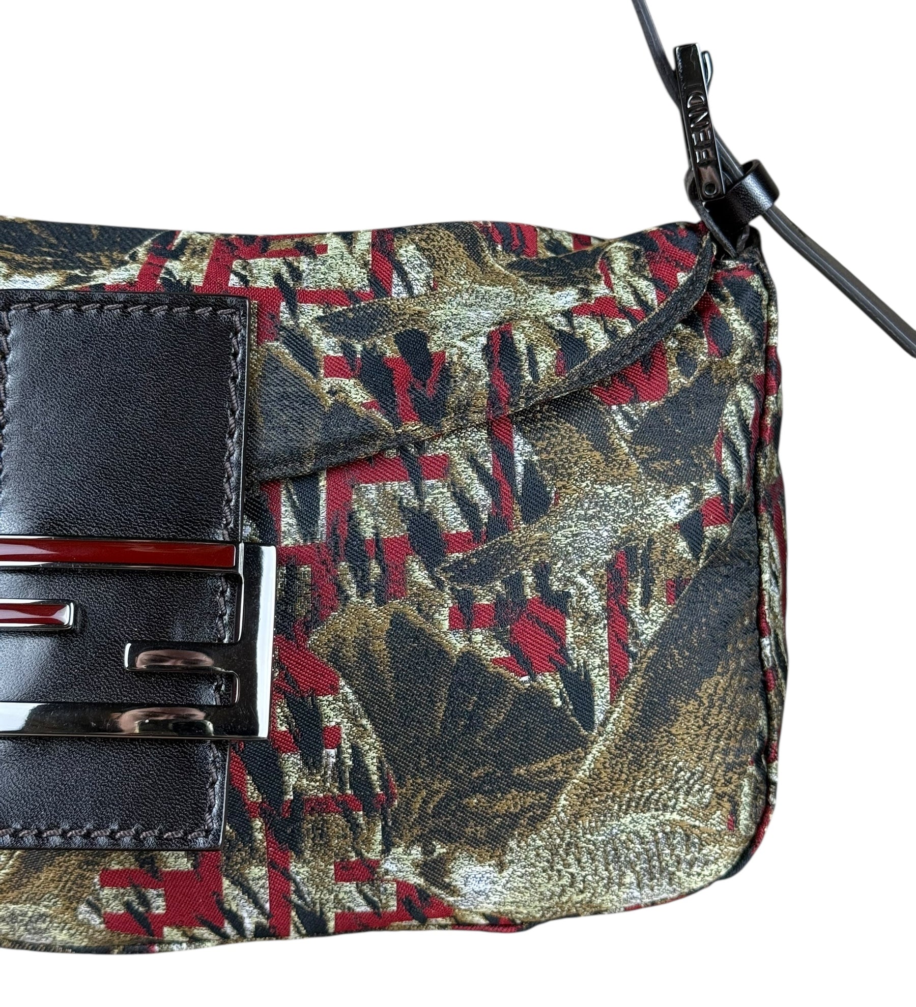 Fendi FF Bird Print Baguette