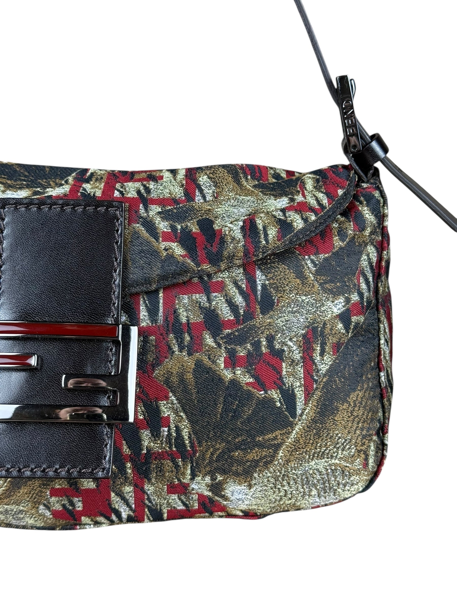 Fendi FF Bird Print Baguette