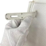 Hermes Kelly 32 White Clemence Leather Handbag 2008