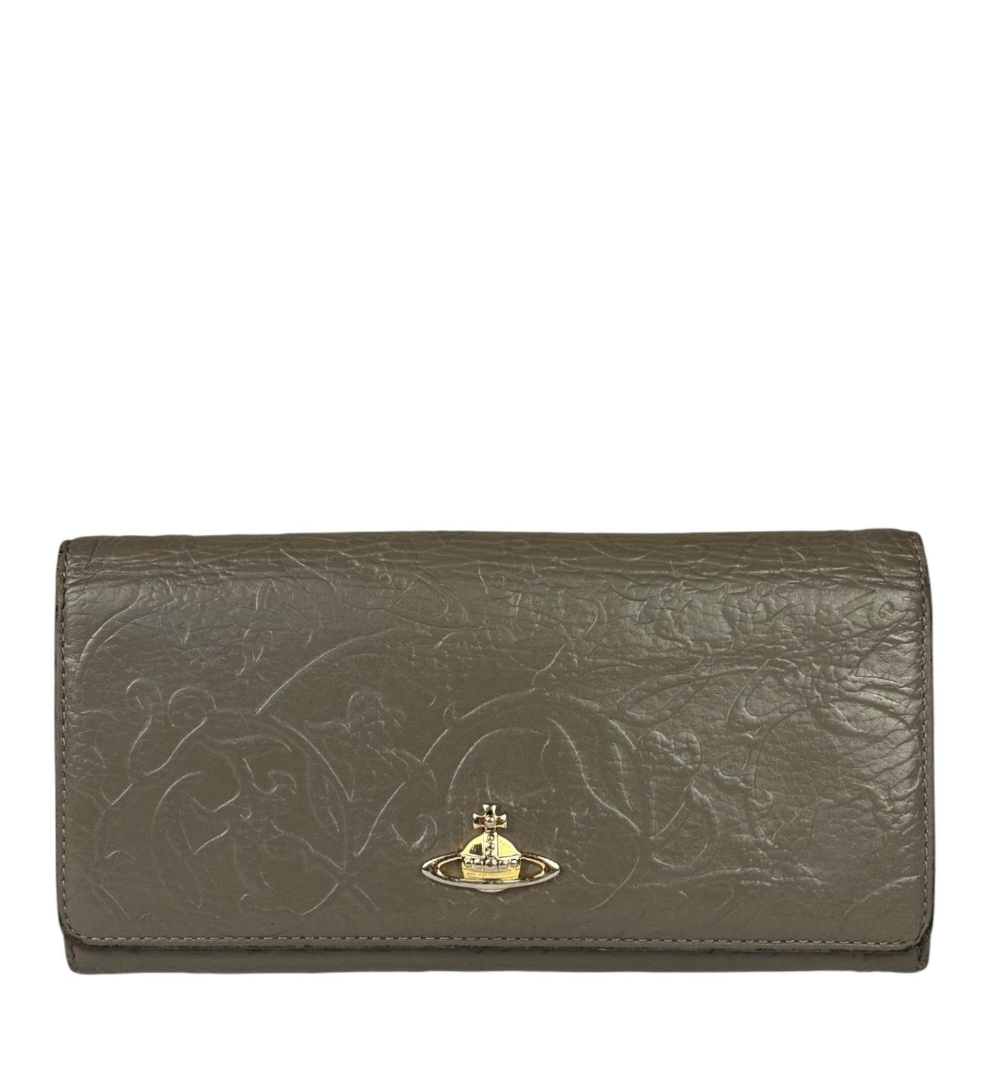 Vivienne Westwood Grey Long Flap Wallet