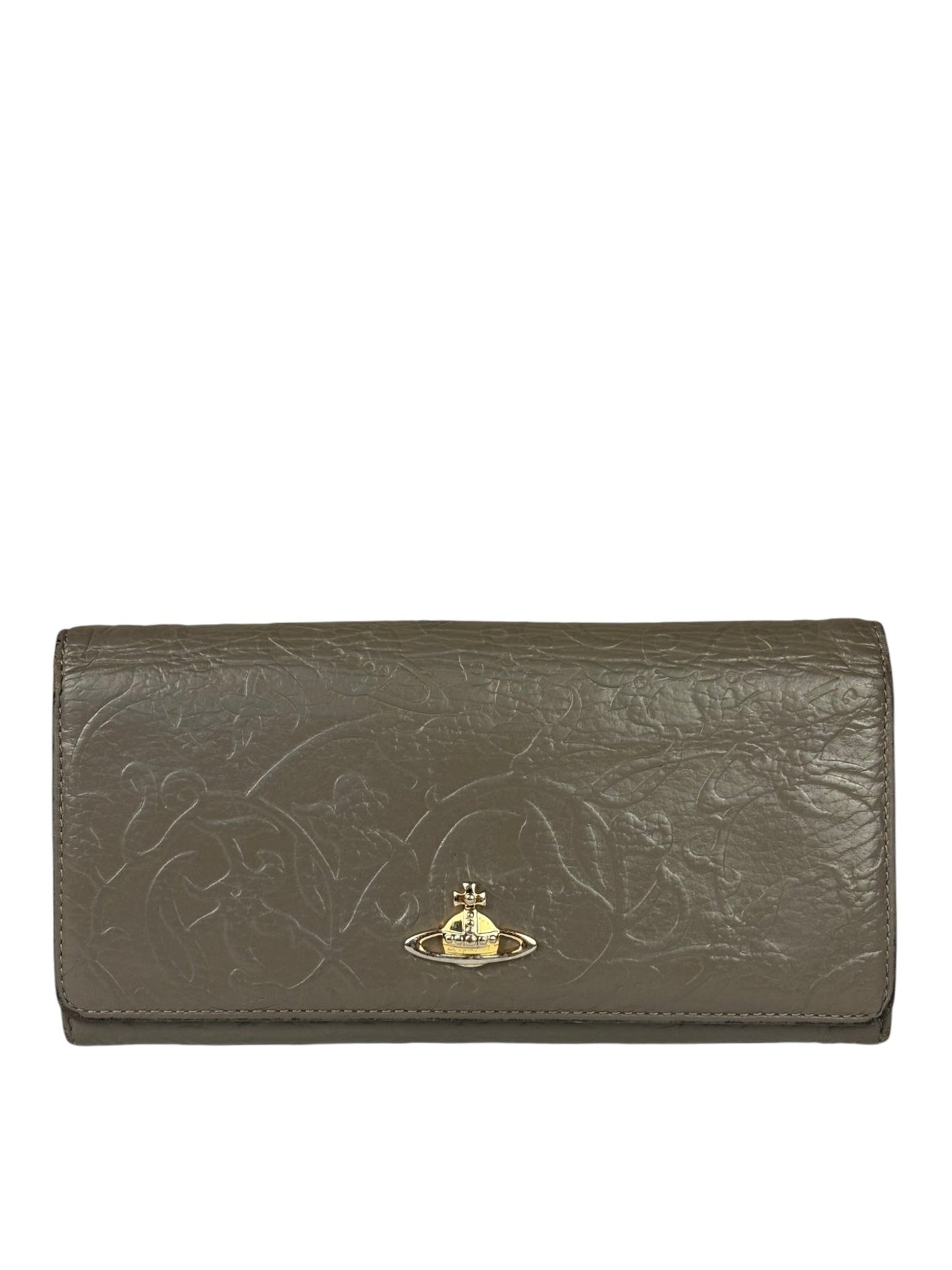 Vivienne Westwood Grey Long Flap Wallet