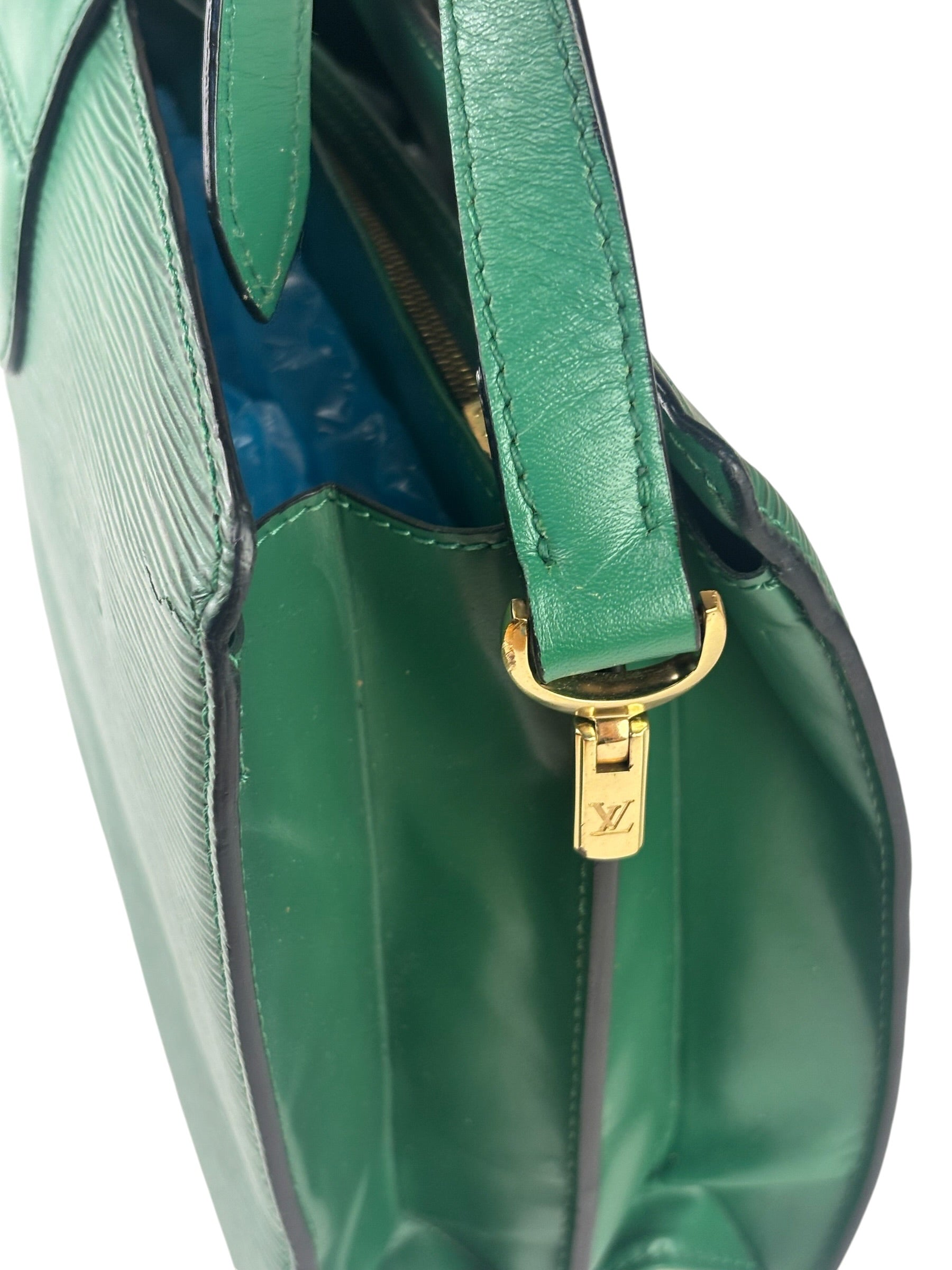 Louis Vuitton Borneo Green Epi Leather Capucines Crossbody Bag