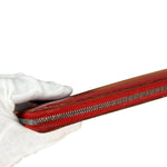 Hermes Rouge Epsom Leather Vintage Organizer Wallet