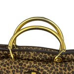 Bottega Veneta Nylon Leopard Print Handbag