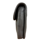 Gucci Vintage Grey Leather Flap Clutch