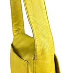 Chanel CC 1997 Chartreuse Leather Flap Shoulder Bag