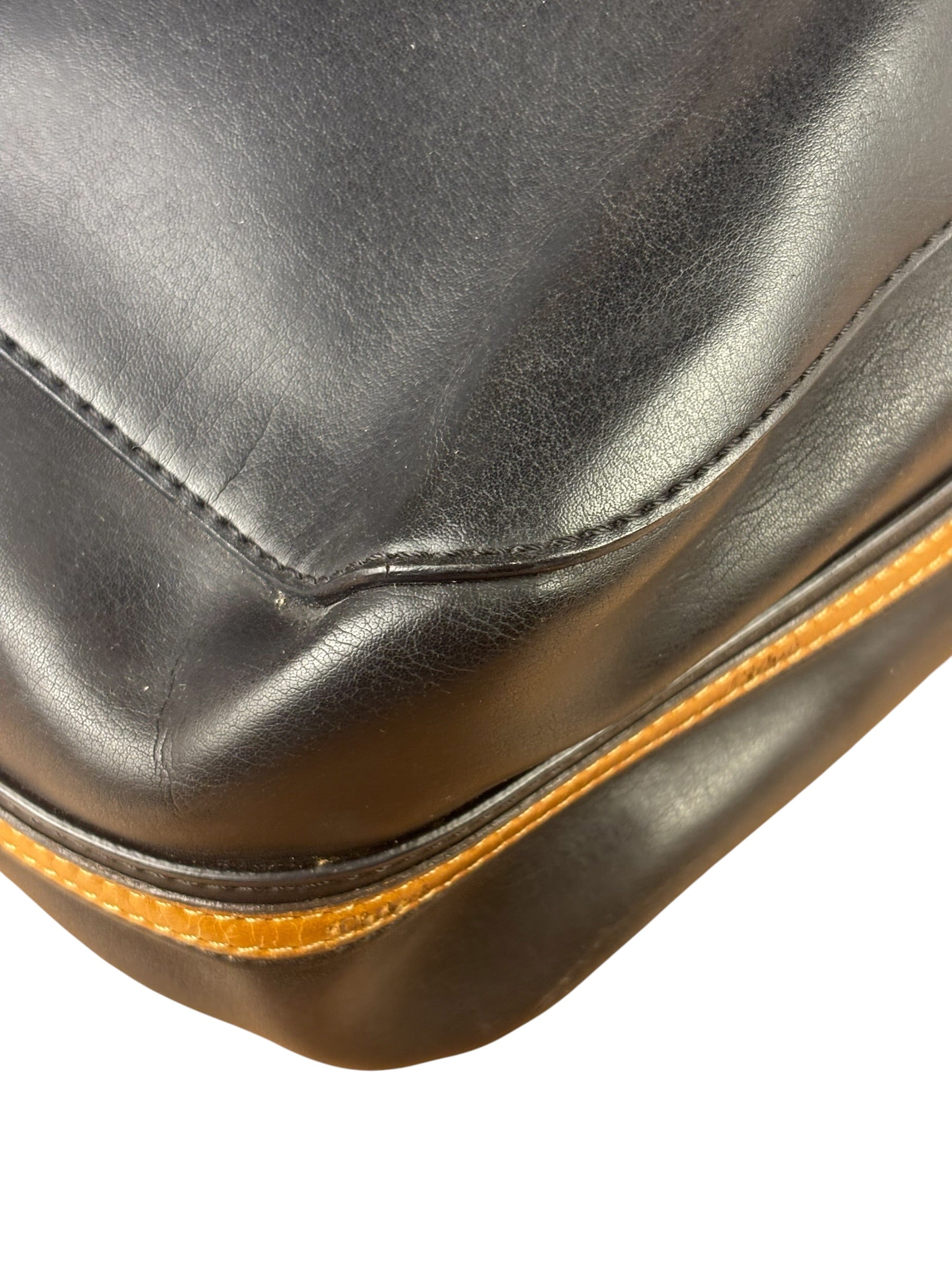 Chloe Black Leather Roy Large Zip Shoulder Bag