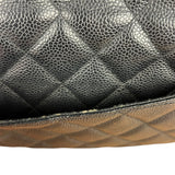 Chanel Black Caviar Leather Single Flap Bag '04