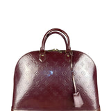 Louis Vuitton Monogram Vernis Alma GM Burgundy