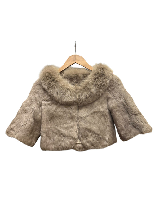 Vintage L'Sully Grey Blue Fox/Rabbit Fur Toddler Coat
