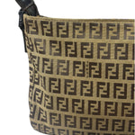 Fendi Vintage Brown Zucca Shoulder Bag