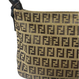 Fendi Vintage Brown Zucca Shoulder Bag