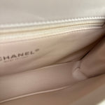 Chanel Cream Quilted Leather Flap Bag 2018