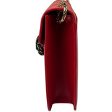 Bvlgari Red Calfskin Serpenti Forever Galuchat Crossbody Bag