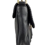 Gucci Black Leather Marrakech Evening Shoulder Bag