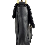 Gucci Black Leather Marrakech Evening Shoulder Bag