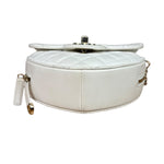 Chanel CC In Love White Quilted Leather Heart Bag 2022