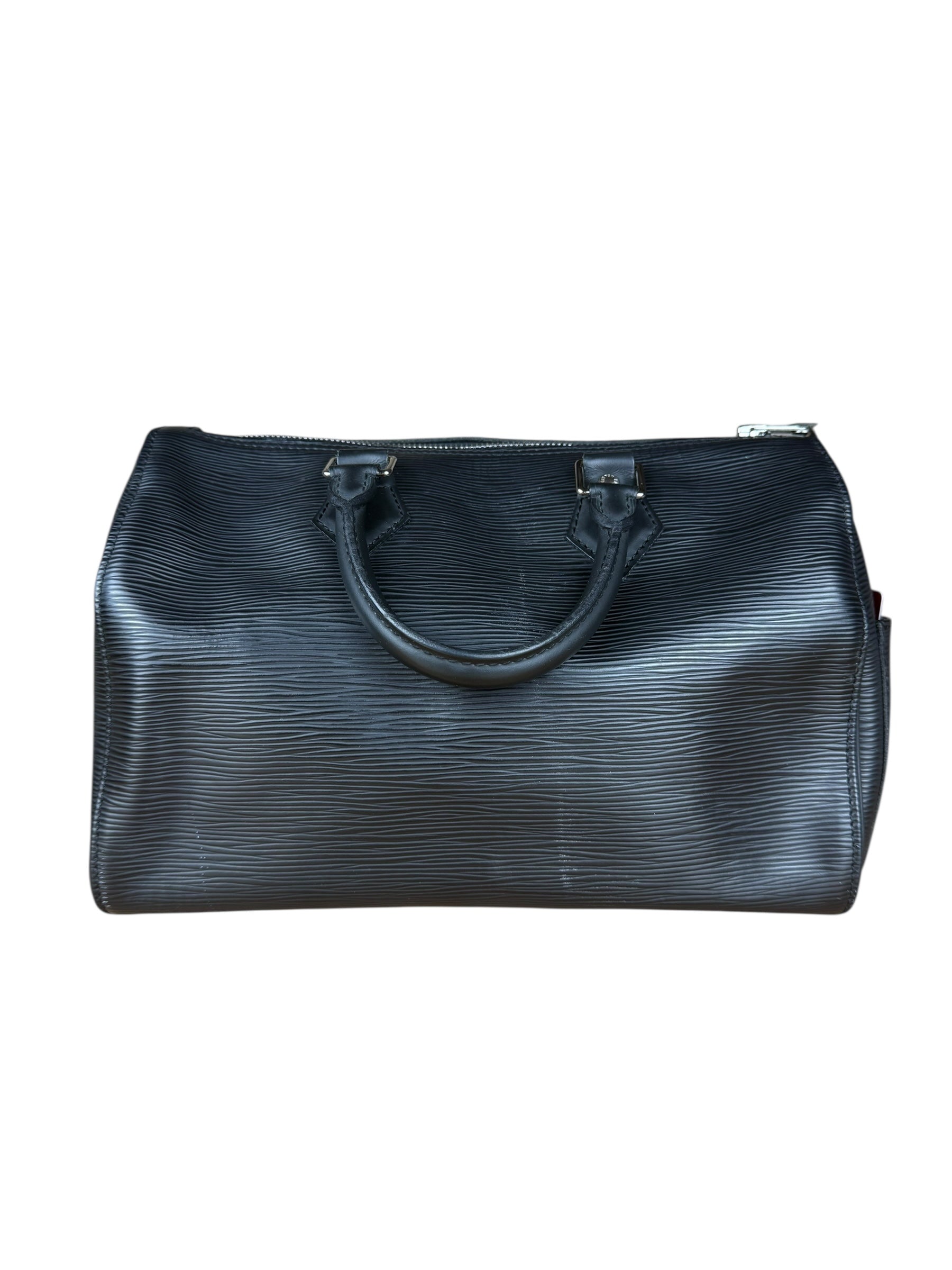 Louis Vuitton Black Epi Speedy 25