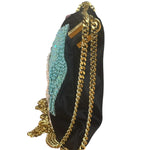 Tom Ford Black Satin Sequin Crossbody Bag