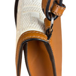Fendi Brown/Cream Leather Jacquard FF Zucca Baguette
